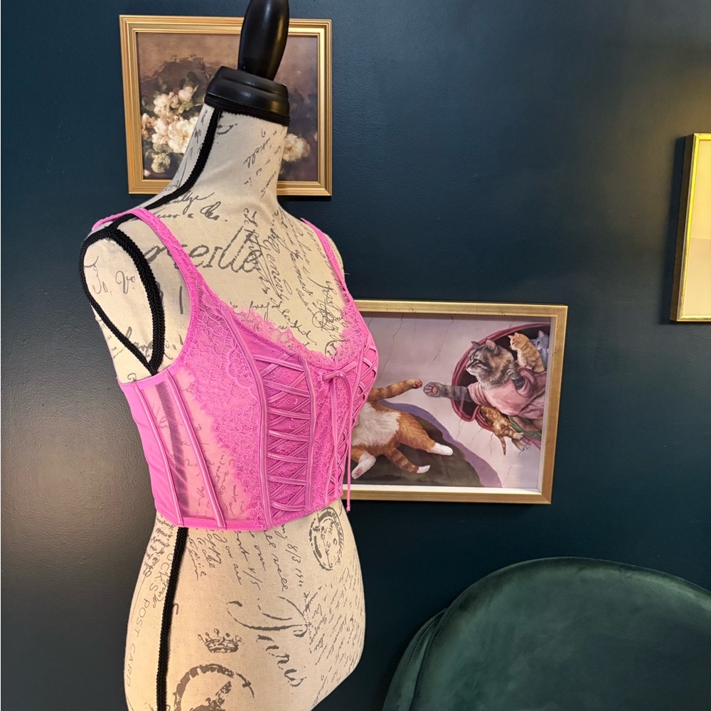 Victoria's Secret Pink Lace Bustier